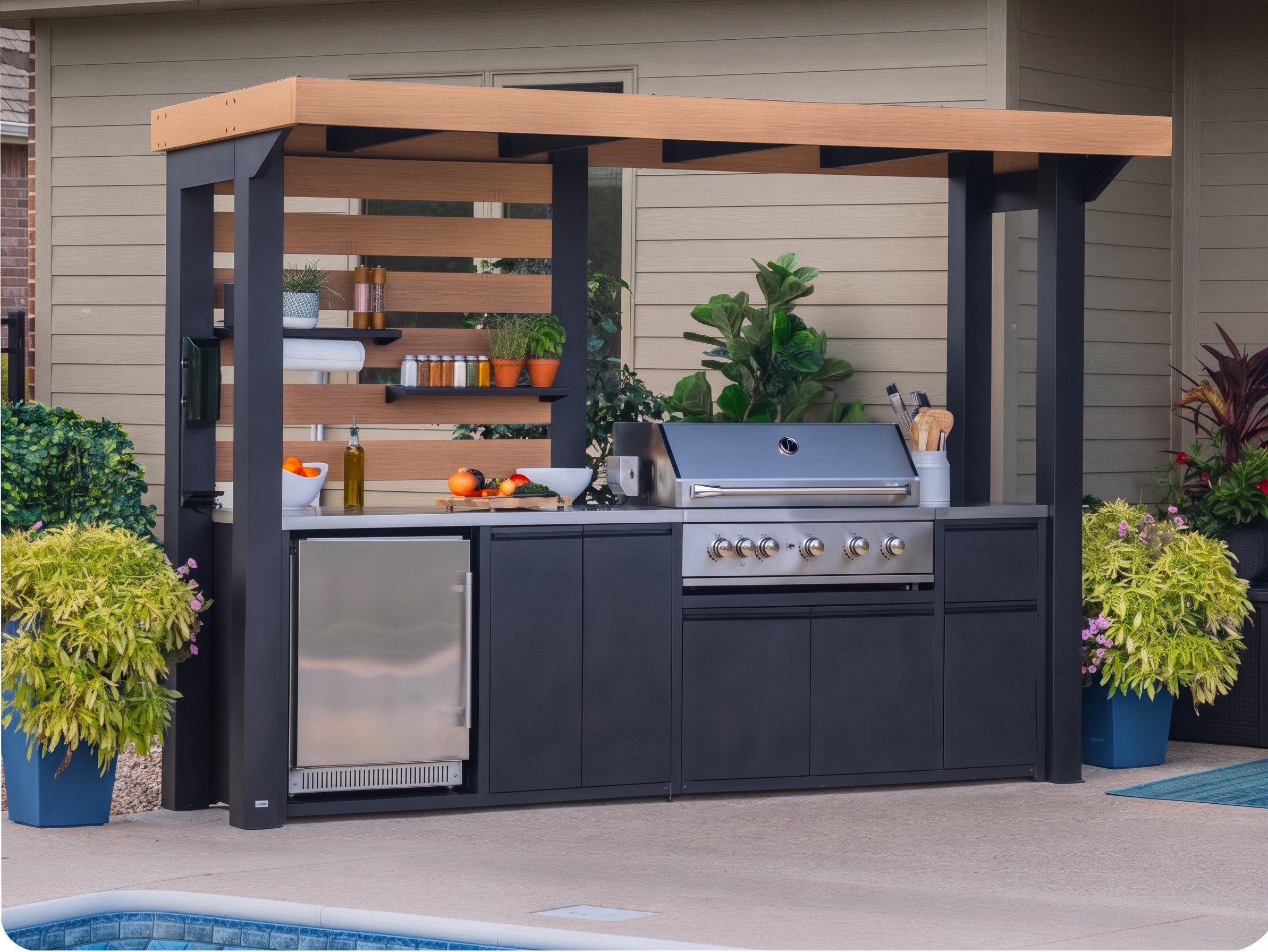 Fusion Flame Outdoor Kitchen