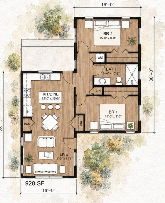 The Piñon — floor plan