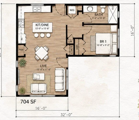 The Columbine — floor plan