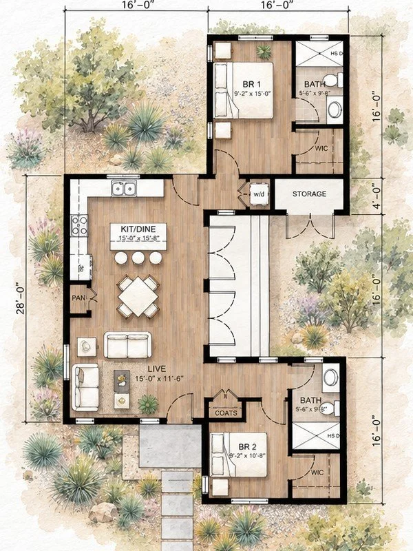 The Maroon — floor plan
