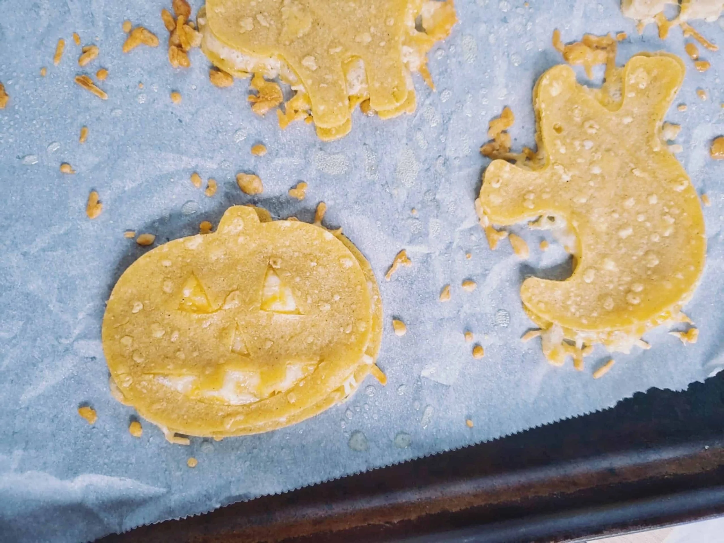 BAKED HALLOWEEN QUESADILLAS