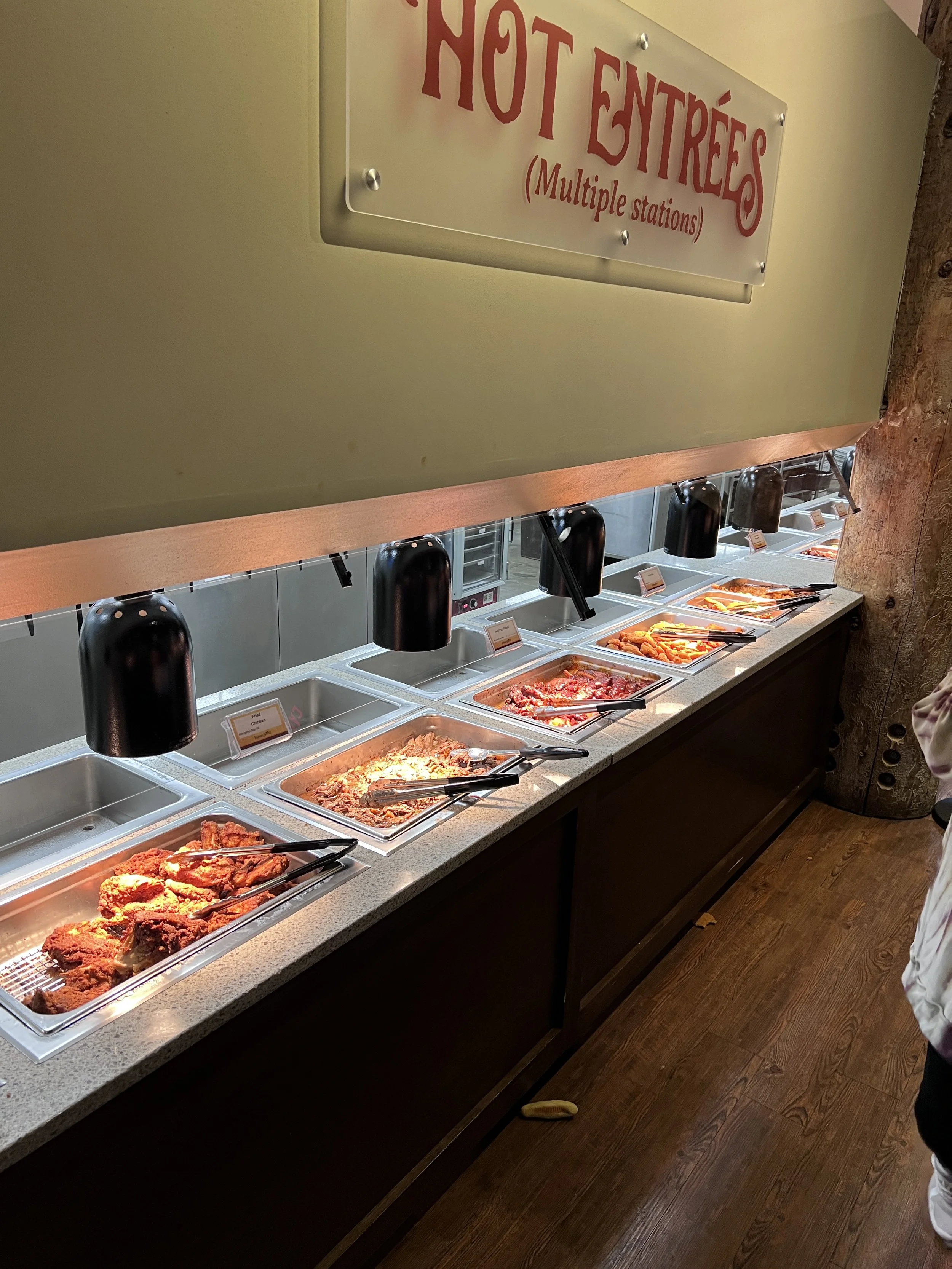 Buffet line at the Ark Encounter restaurant