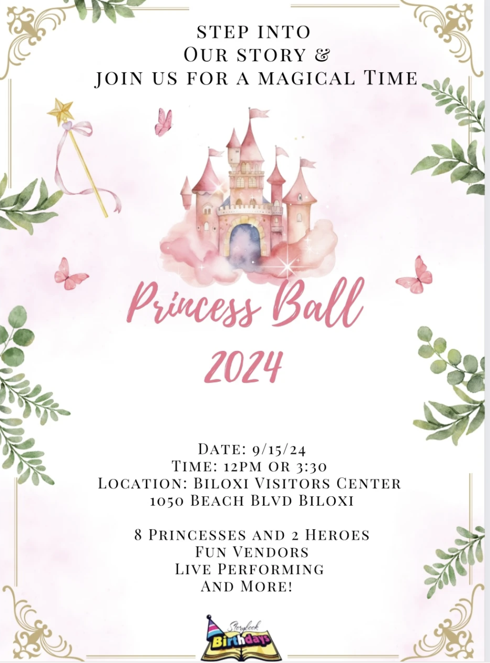 2024 Princess Ball event invitation