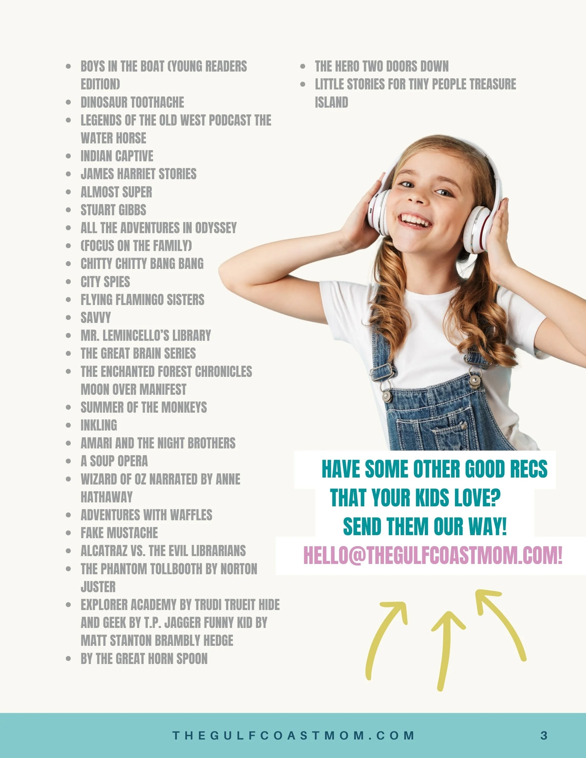 List of family-friendly podcasts and audiobooks, page 3