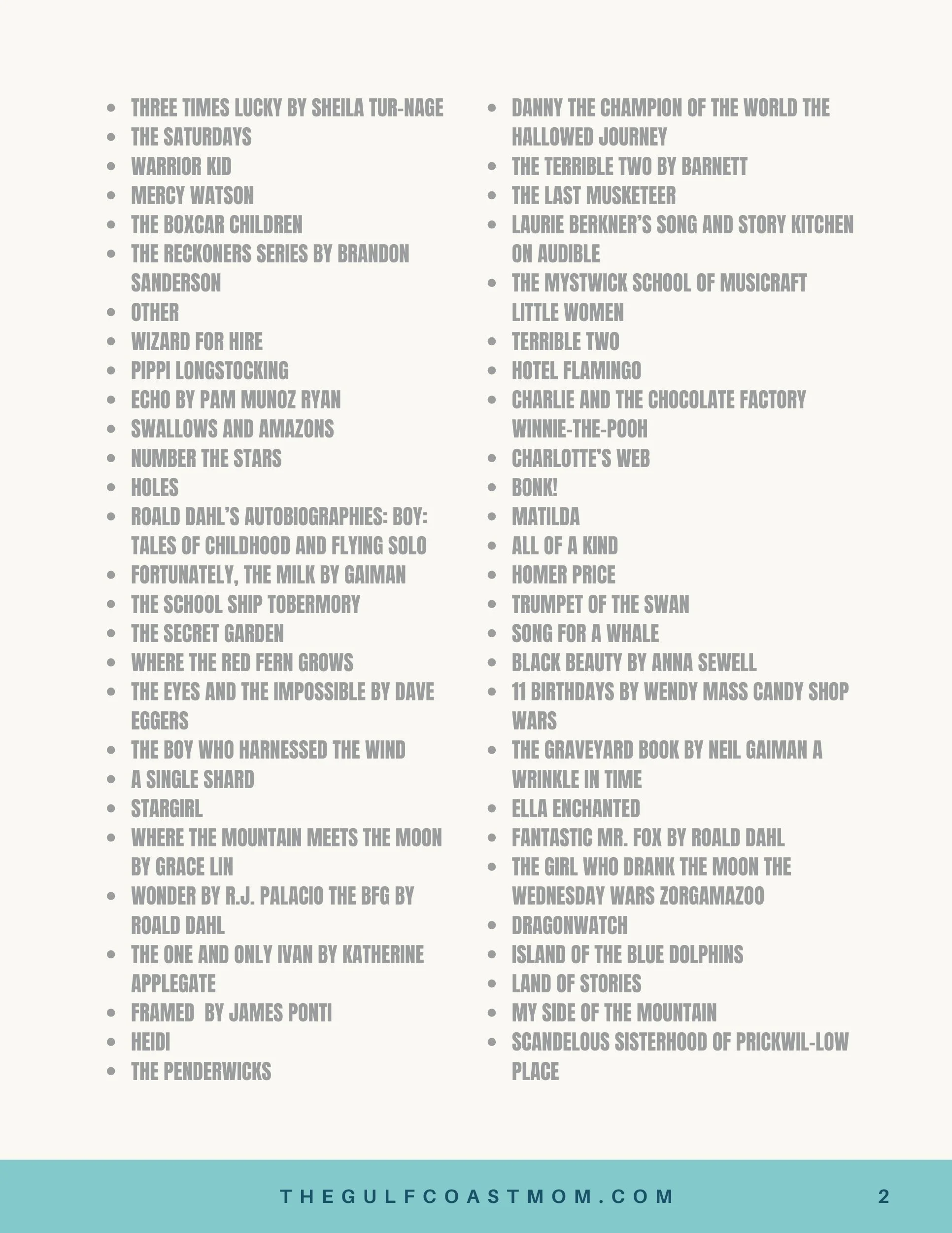 List of family-friendly podcasts and audiobooks, page 2