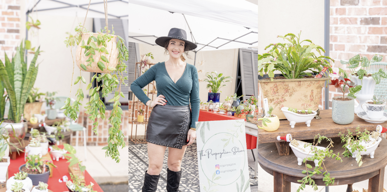 Izzy Propagates plants, a Gulf Coast maker