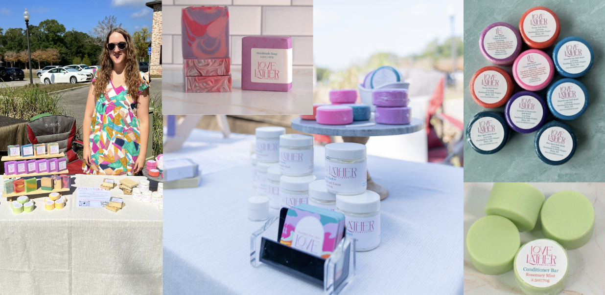 Love Lather Collective handmade bath and body products, a Gulf Coast maker