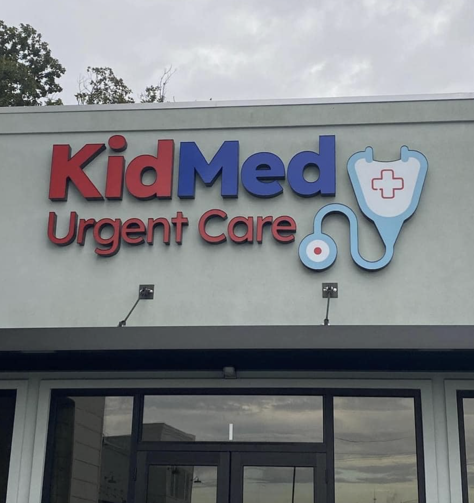 KidMed Urgent Care sign on the building