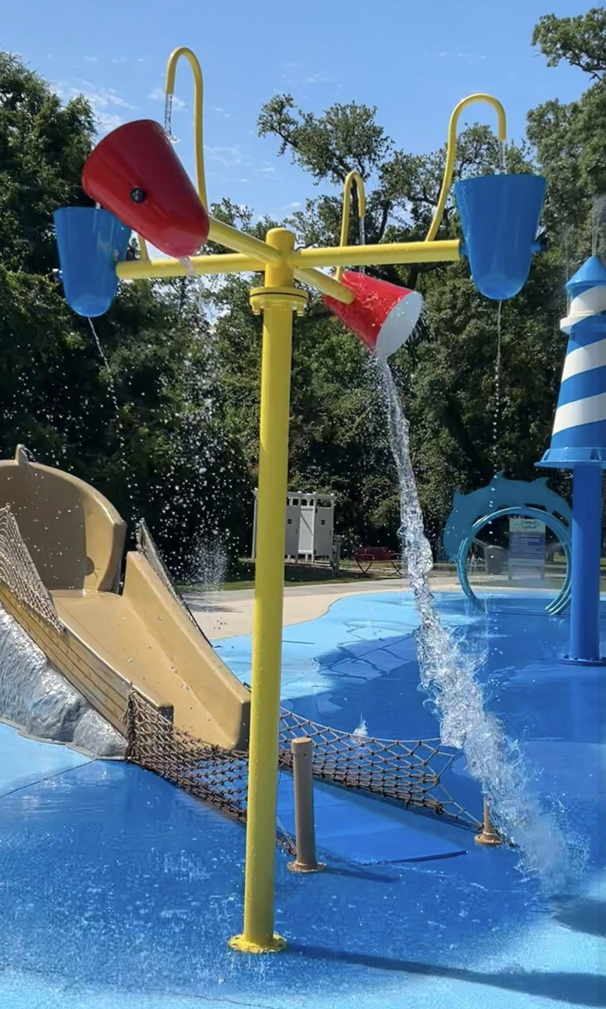 Seagull Splash water play area at Lynn Meadows Discovery Center