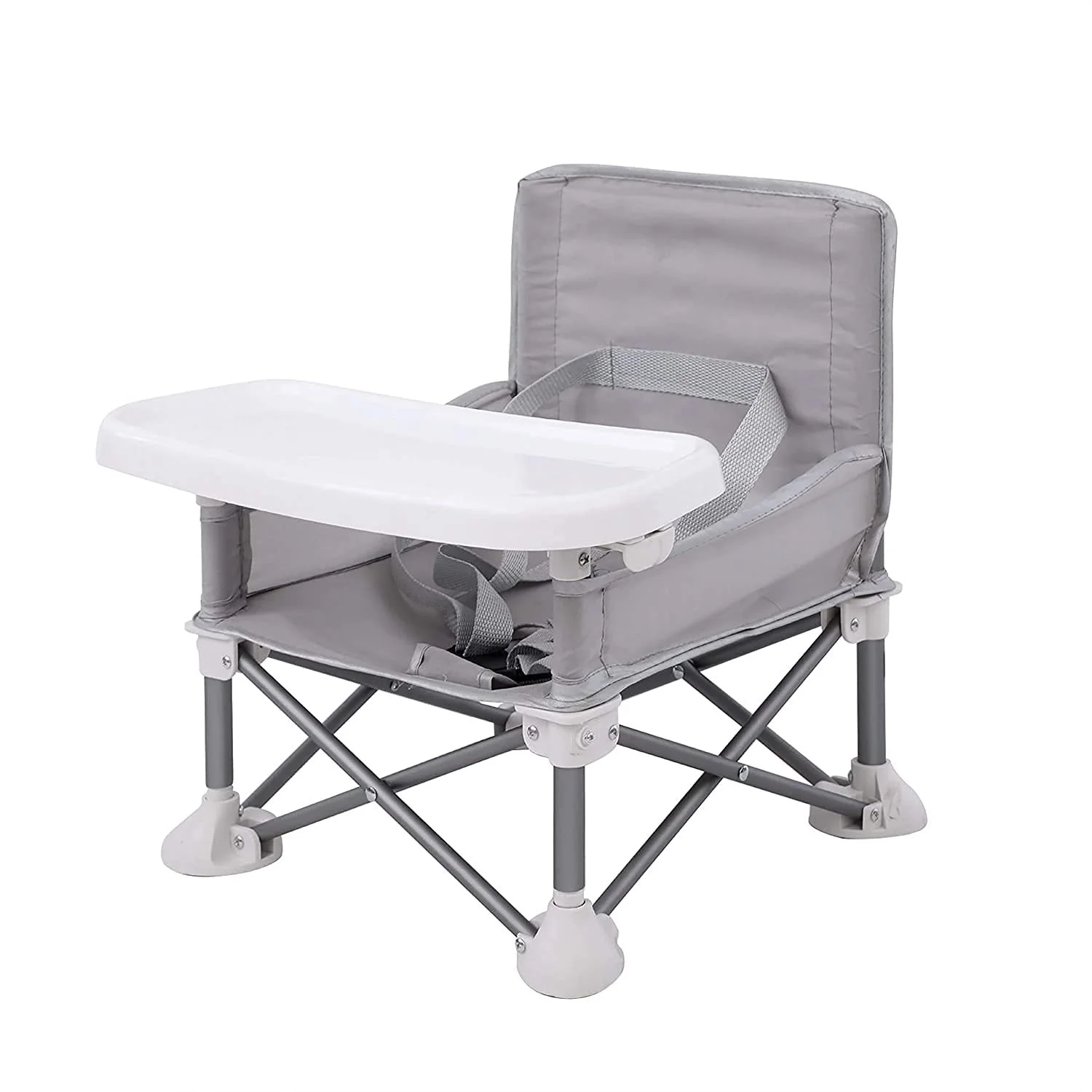 Portable folding booster seat for babies