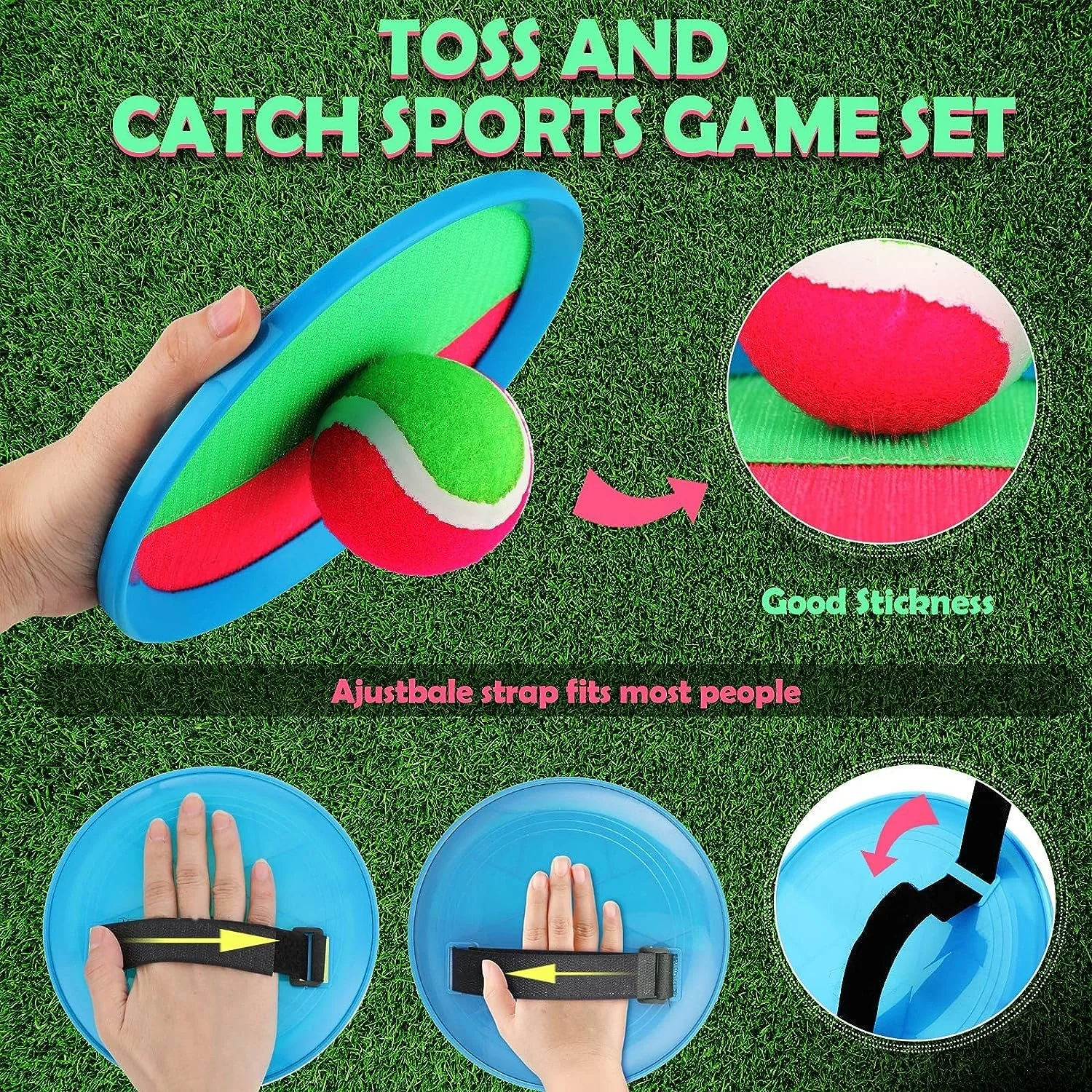 Toss and catch sports game set
