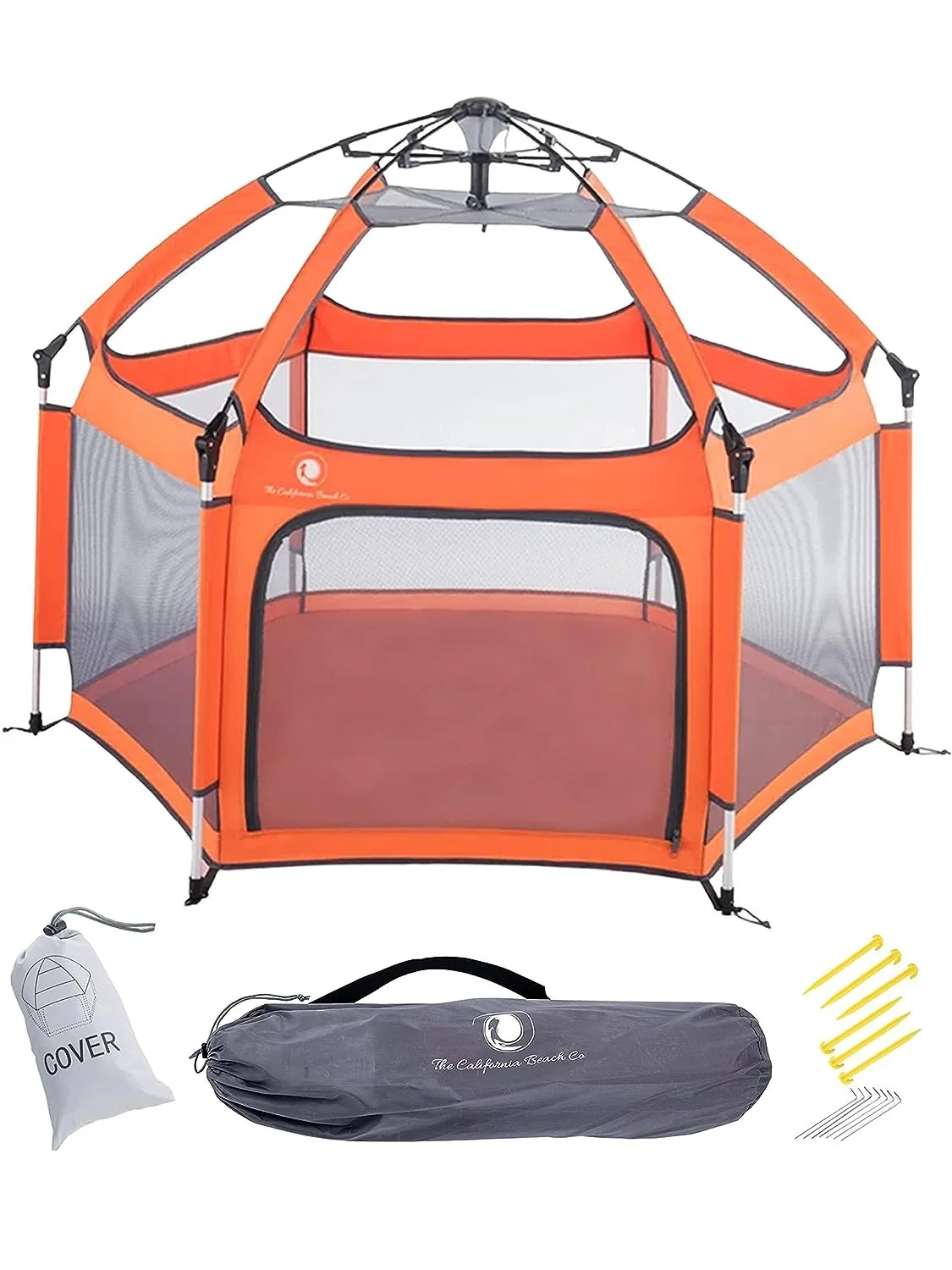 Pop-up baby playpen tent for the beach or tailgate