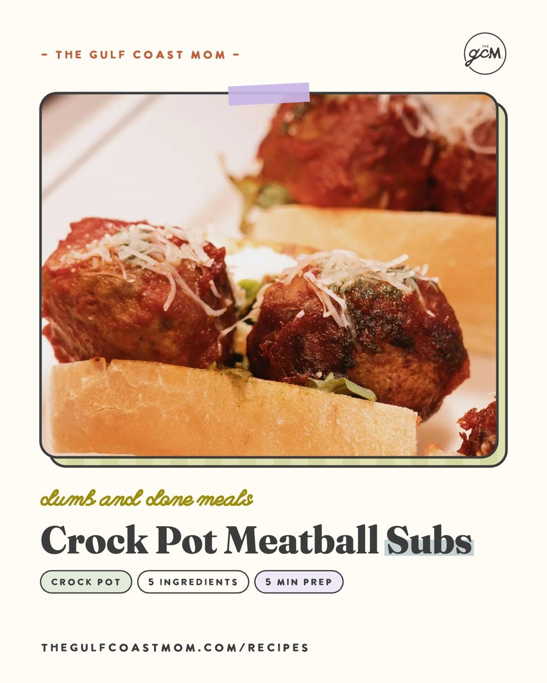 Y'all, some nights dinner just needs to be easy.

Crock Pot Meatball Subs: frozen meatballs and a jar of marinara go in the crock pot, and you go on about your day. At dinnertime, pile them on rolls, add cheese, and that's it.

Kids can eat it with t