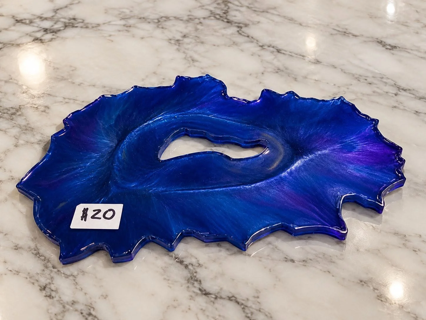 Blue Custommade Resin Tray