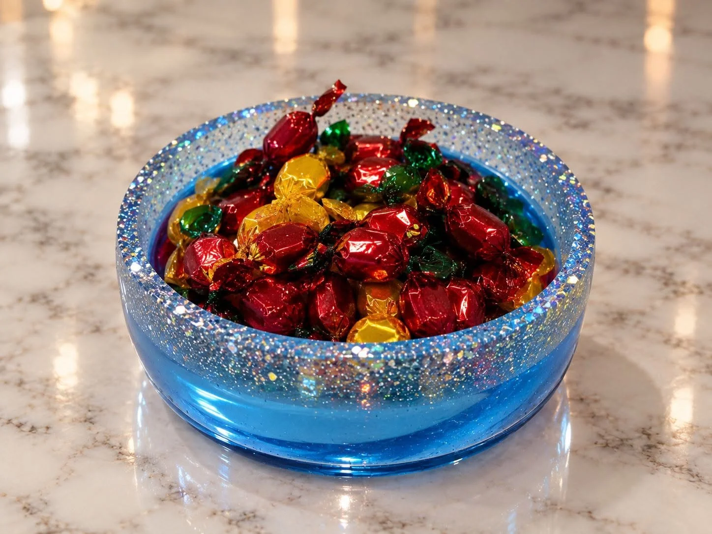Blue 6inch Resin Bowl