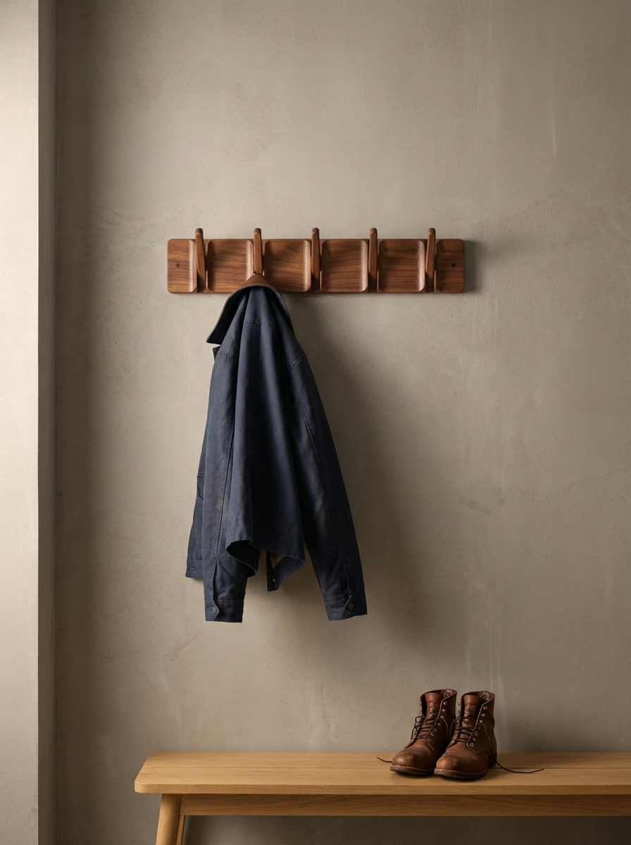 Wooden Coat Rack