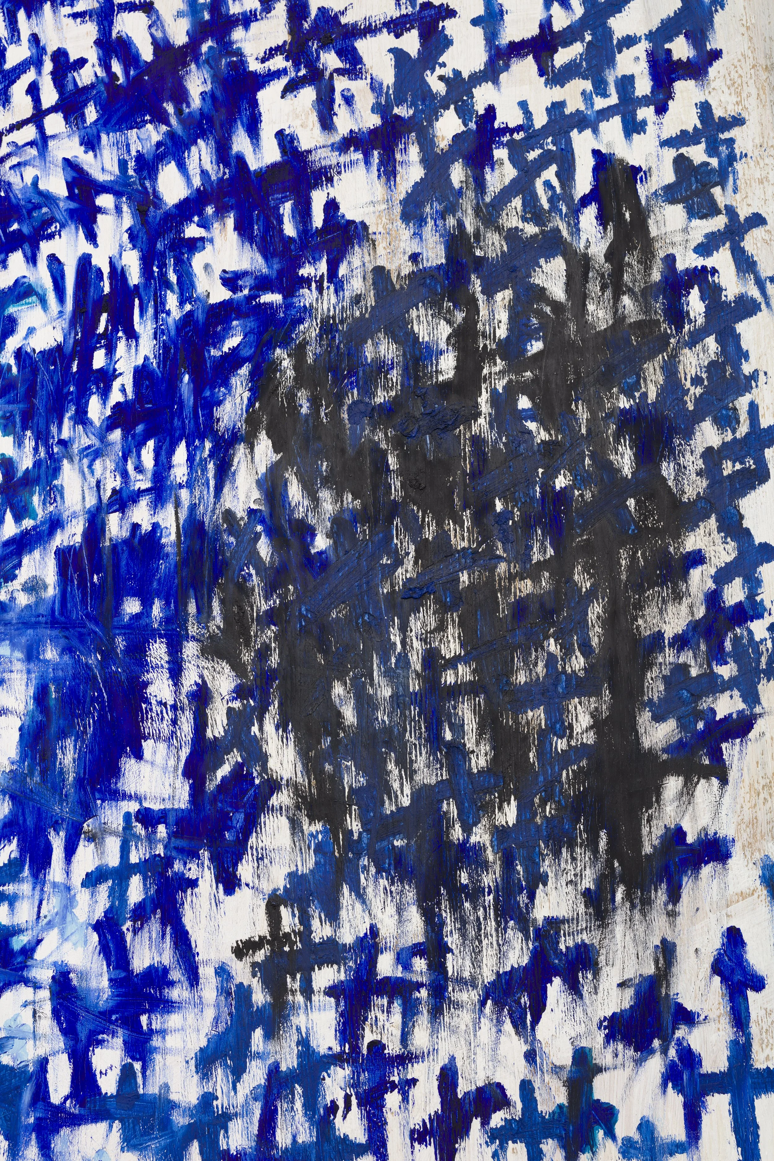  Yard Sign with Yellow and White Constellation, Yard Sign with Blue Constellation , 2019 
Mixed media on panel 
Overall dimensions: 96 x 104 inches