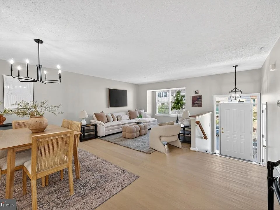 Living and dining room at 1603 Woodview Court, Crofton, Maryland