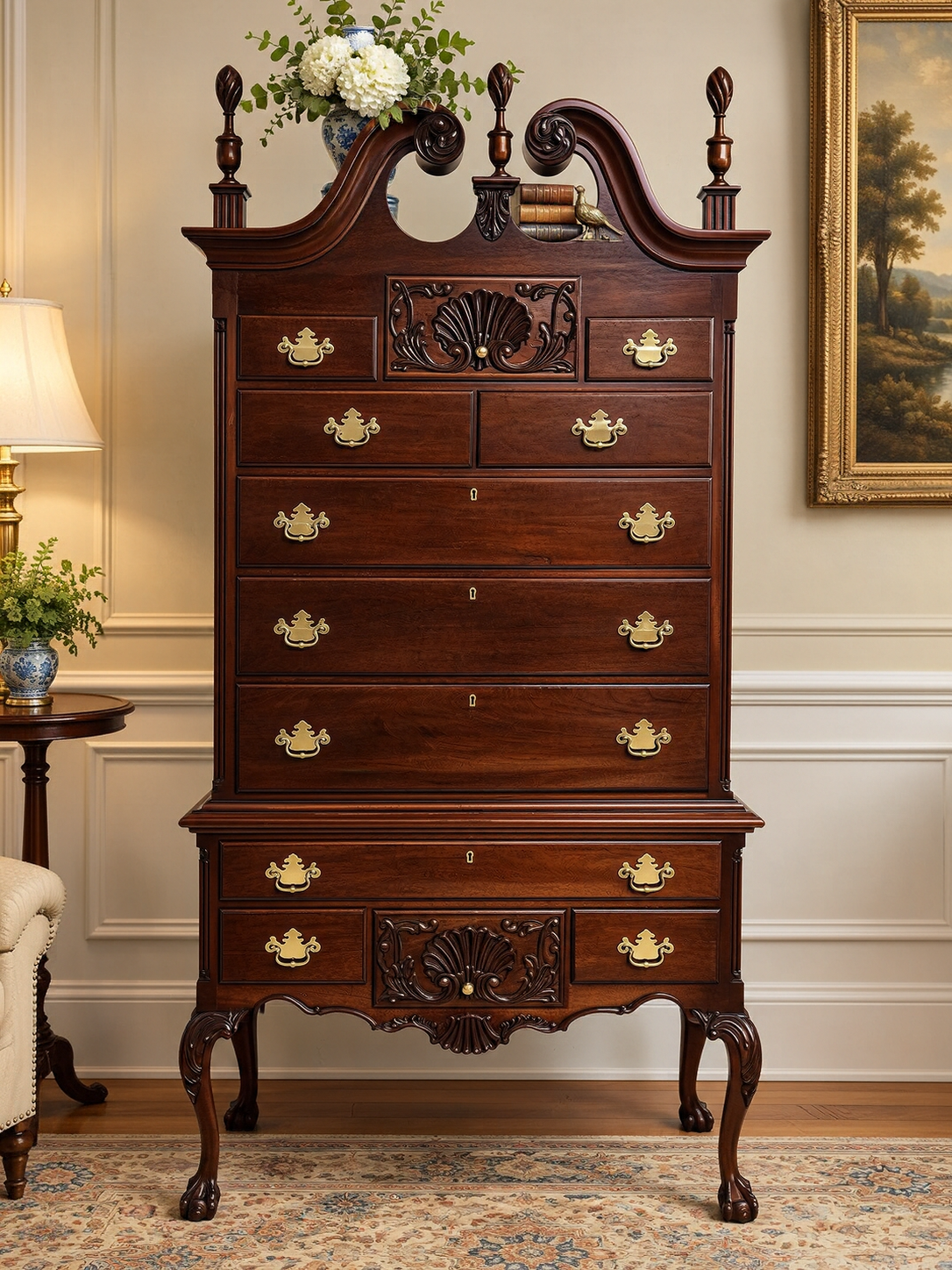 Mahogany Highboy Craftique