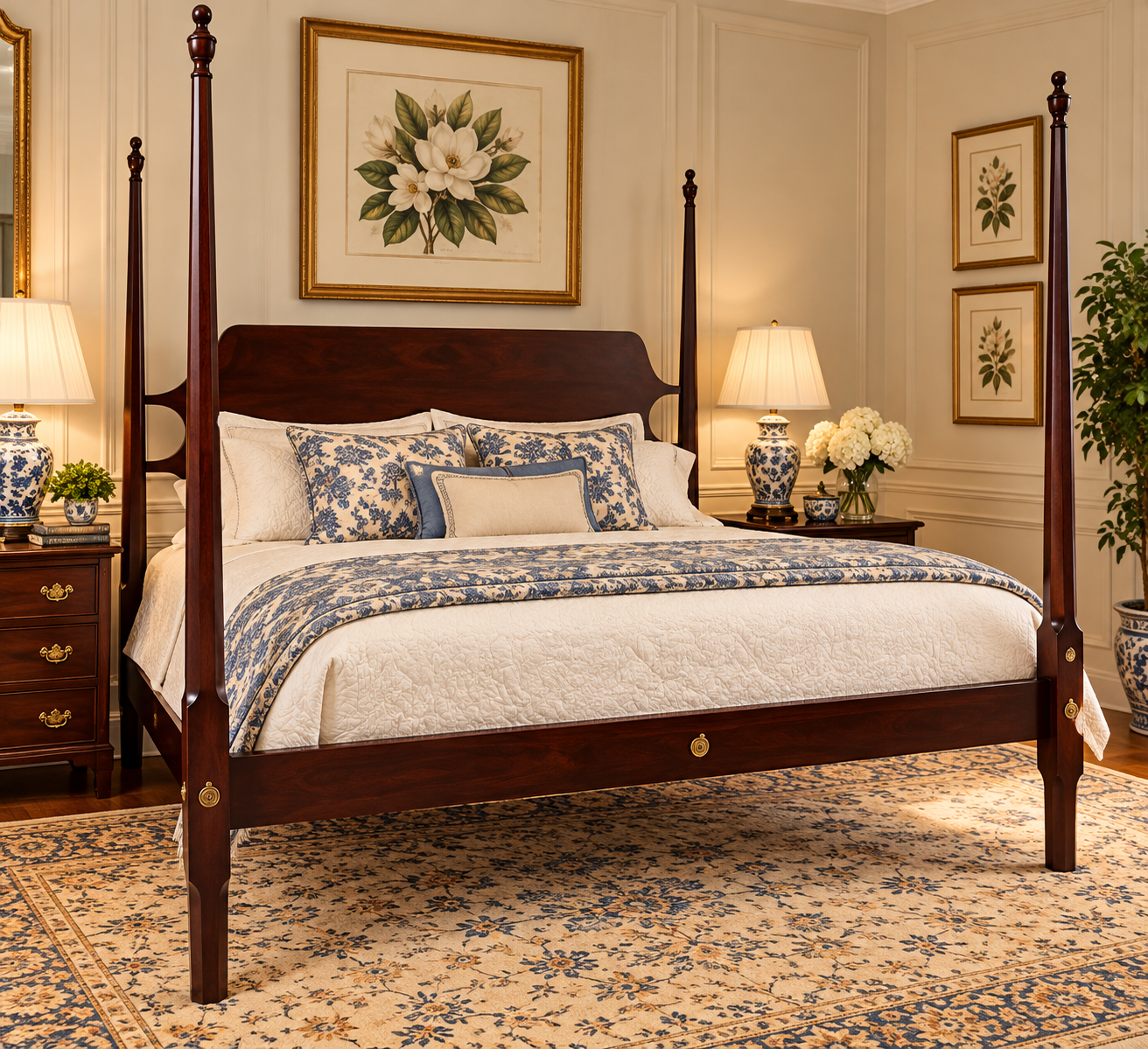 Craftique King Size Pencil Post Bed