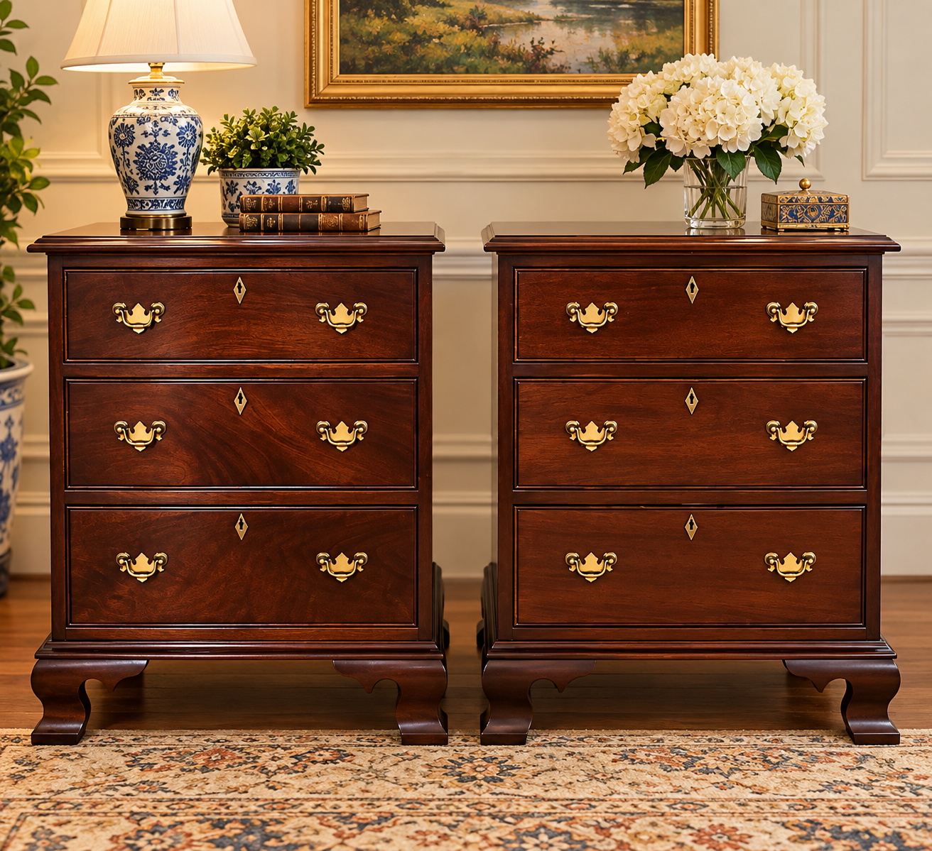 Craftique 3 Drawer Nightstands