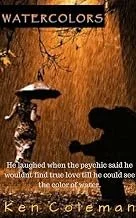 Book cover for Ken Cotterman's Watercolors, featuring a person standing beneath a large tree in warm brown tones with white text.
