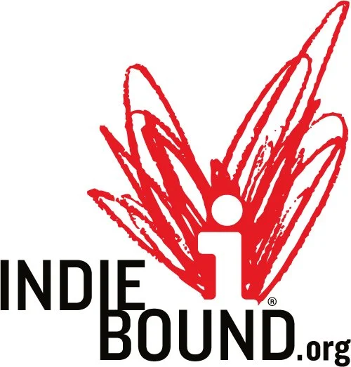 IndieBound.org logo with red stylized torch and black text