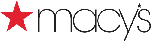 Macy's logo with a red star and black lowercase lettering
