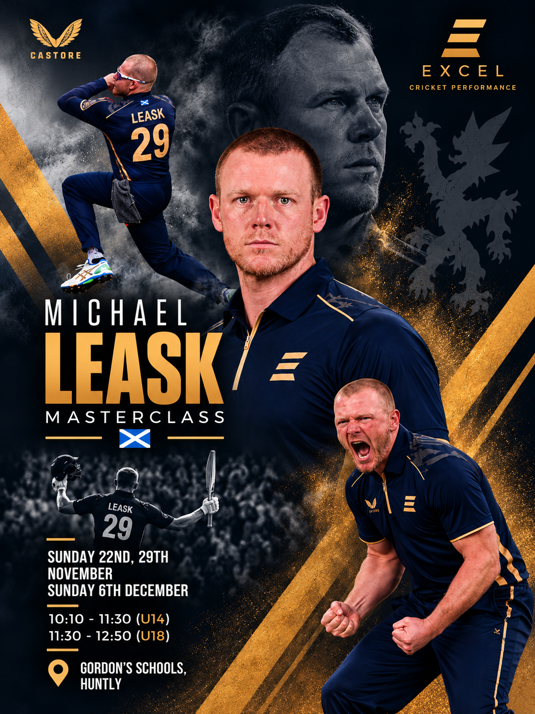 Michael Leask - Batting & Bowling Masterclass (U18) Sunday 29th November