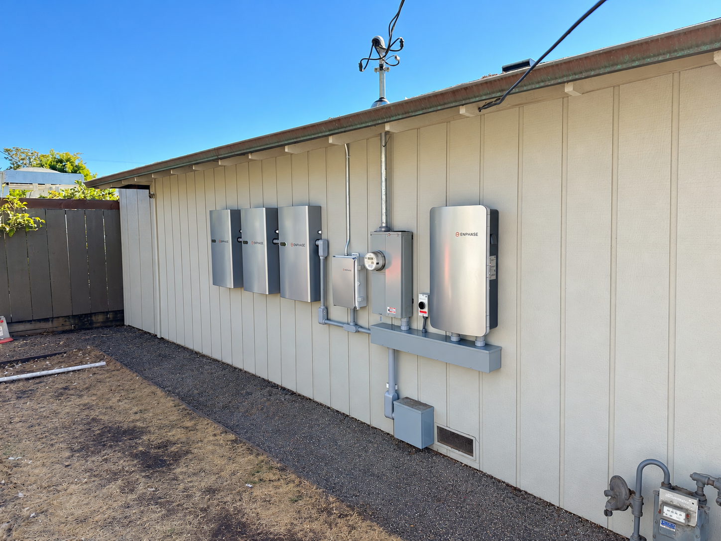 Enphase battery backup system installation Aptos