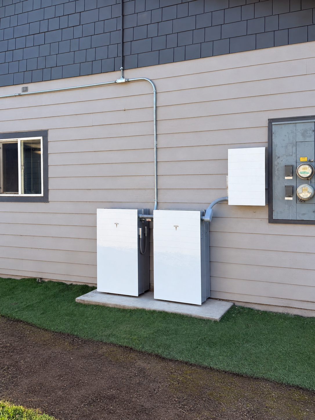 54 kWh Tesla battery backup system installation Watsonville