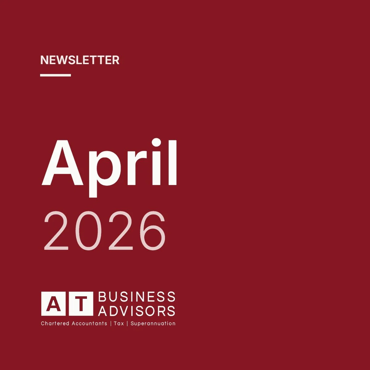 April 2026 Newsletter