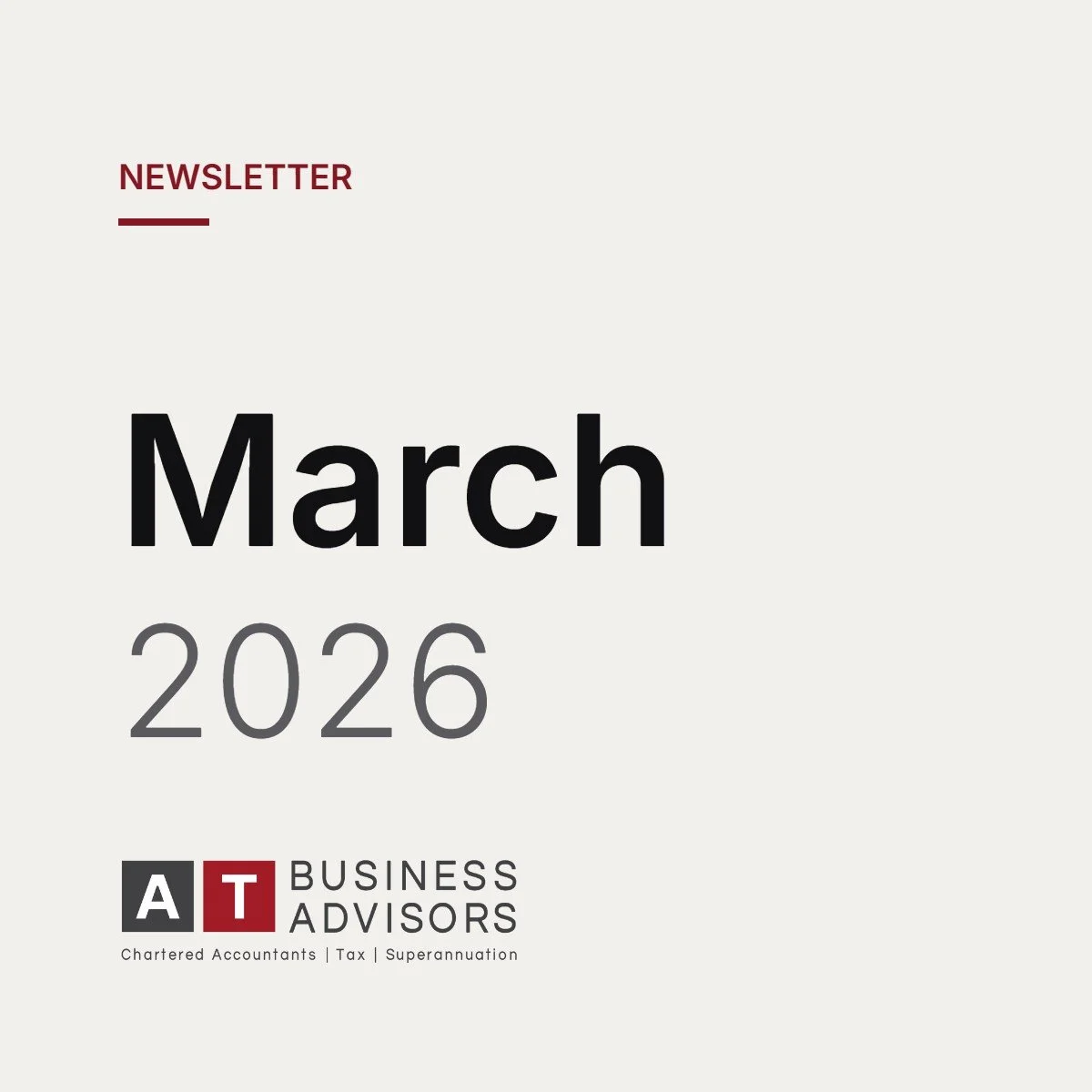 March 2026 Newsletter
