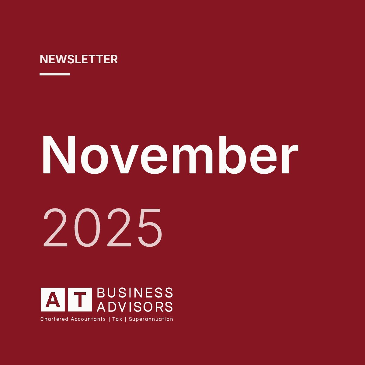 November 2025 Newsletter