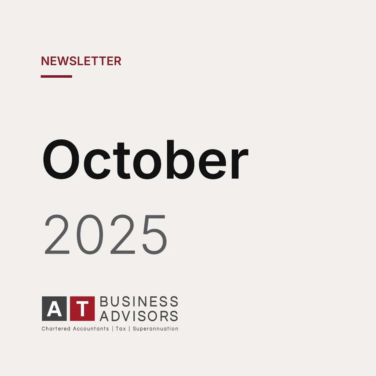 October 2025 Newsletter