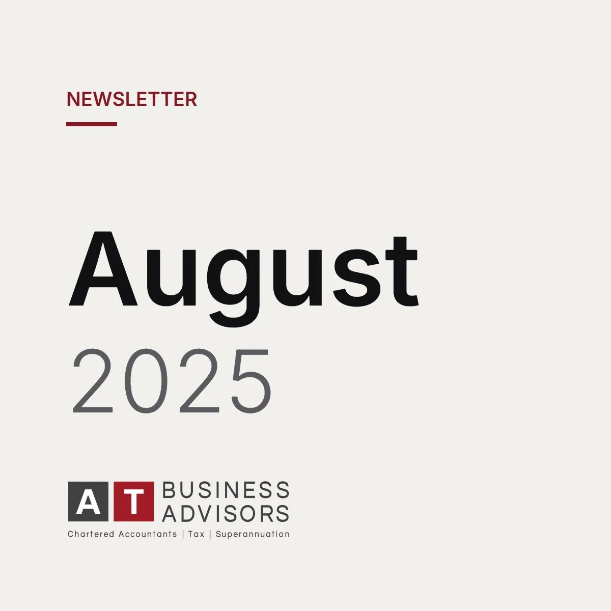 August 2025 Newsletter
