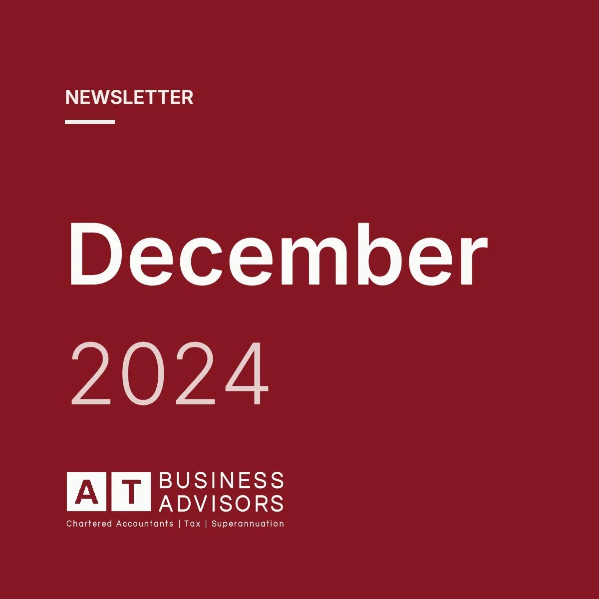 December 2024 Newsletter