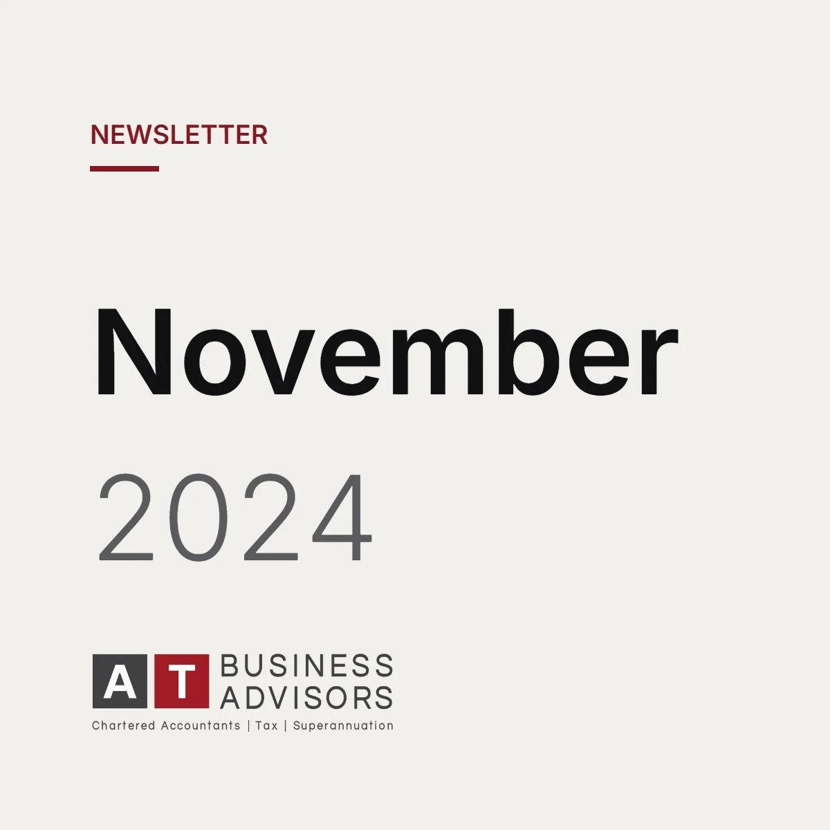 November 2024 Newsletter