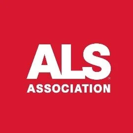 ALS Association logo in white on a red background