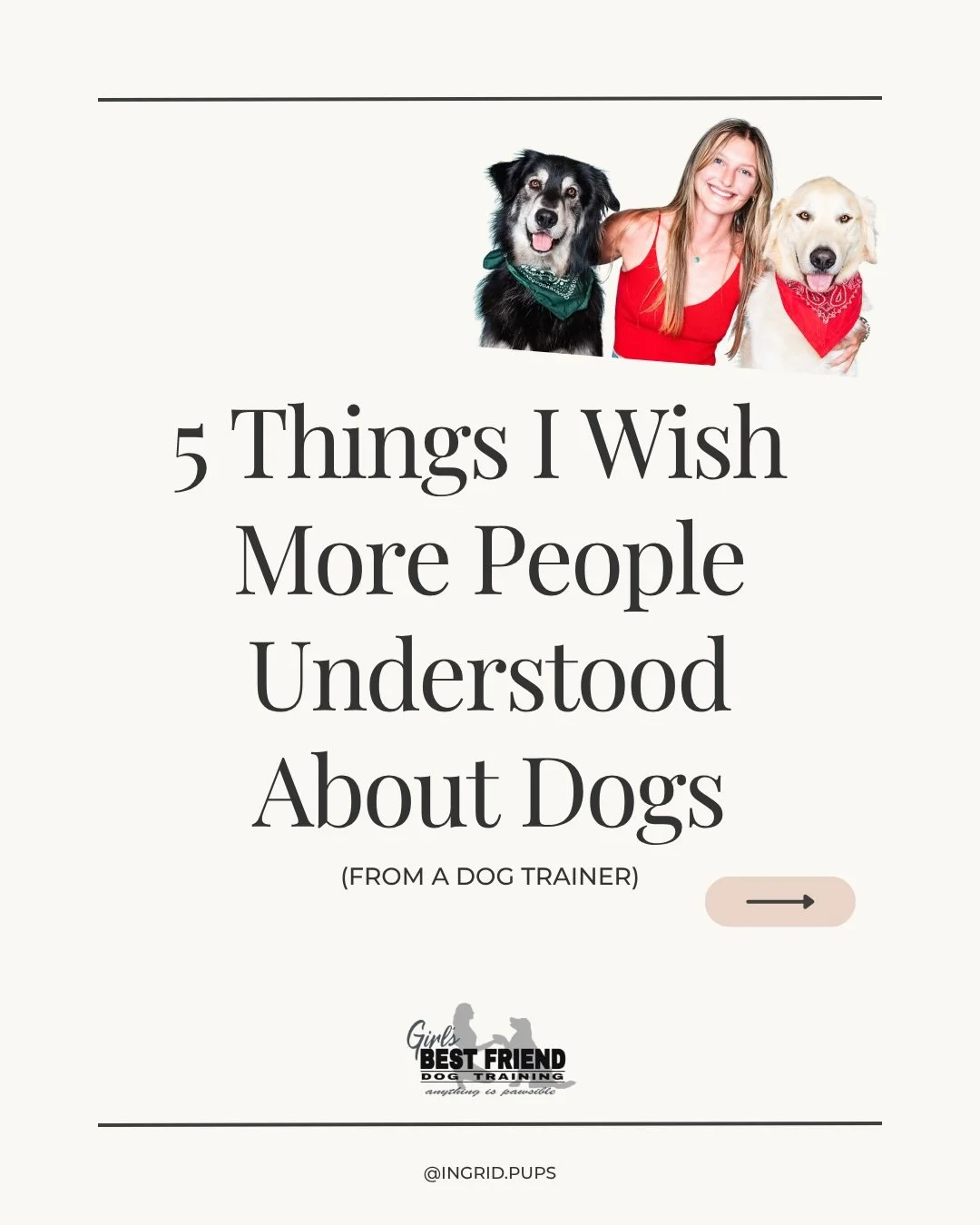 I&rsquo;ve made the joke that if everyone understood these things then I might be out of a job, but honestly I wouldn&rsquo;t even be mad about it because that would mean that all the dogs &amp; dog owners of the world are thriving🤞🏼 
___
#dogtrain