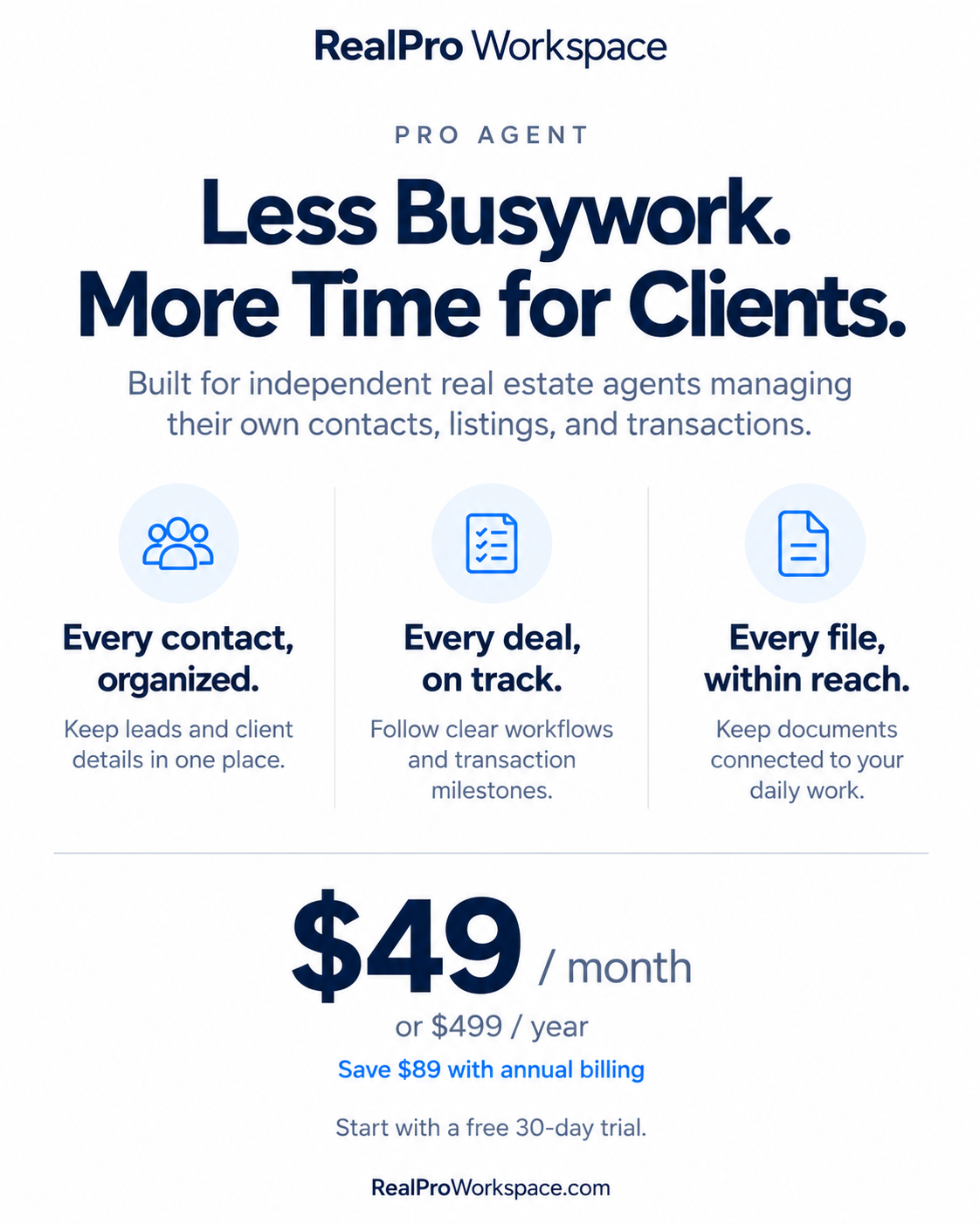 RealPro Workspace Pro Agent pricing.png