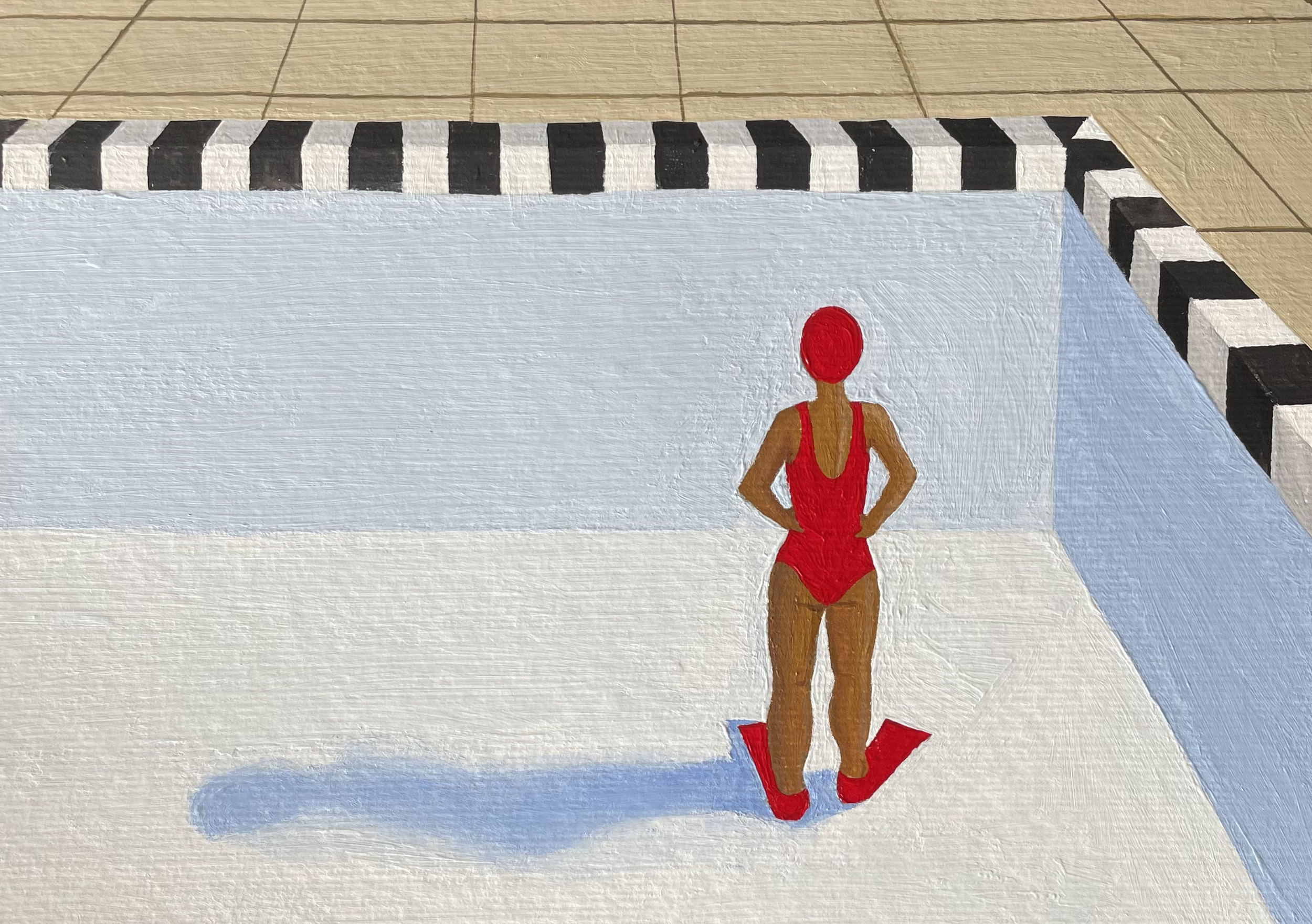 'Solitude Swim vi'  2024 
acrylic on paper
34.8 x 41cm
SOLD