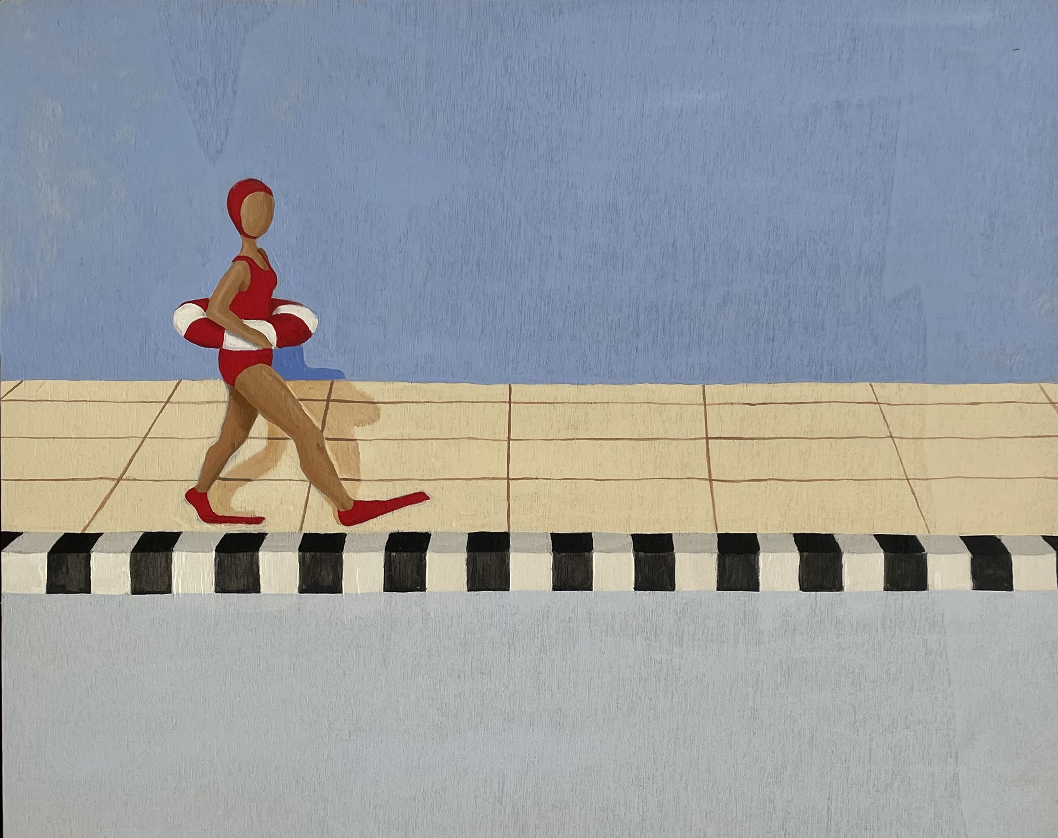 'Wandering'  2024
acrylic on board
22.5 x 33cm
SOLD