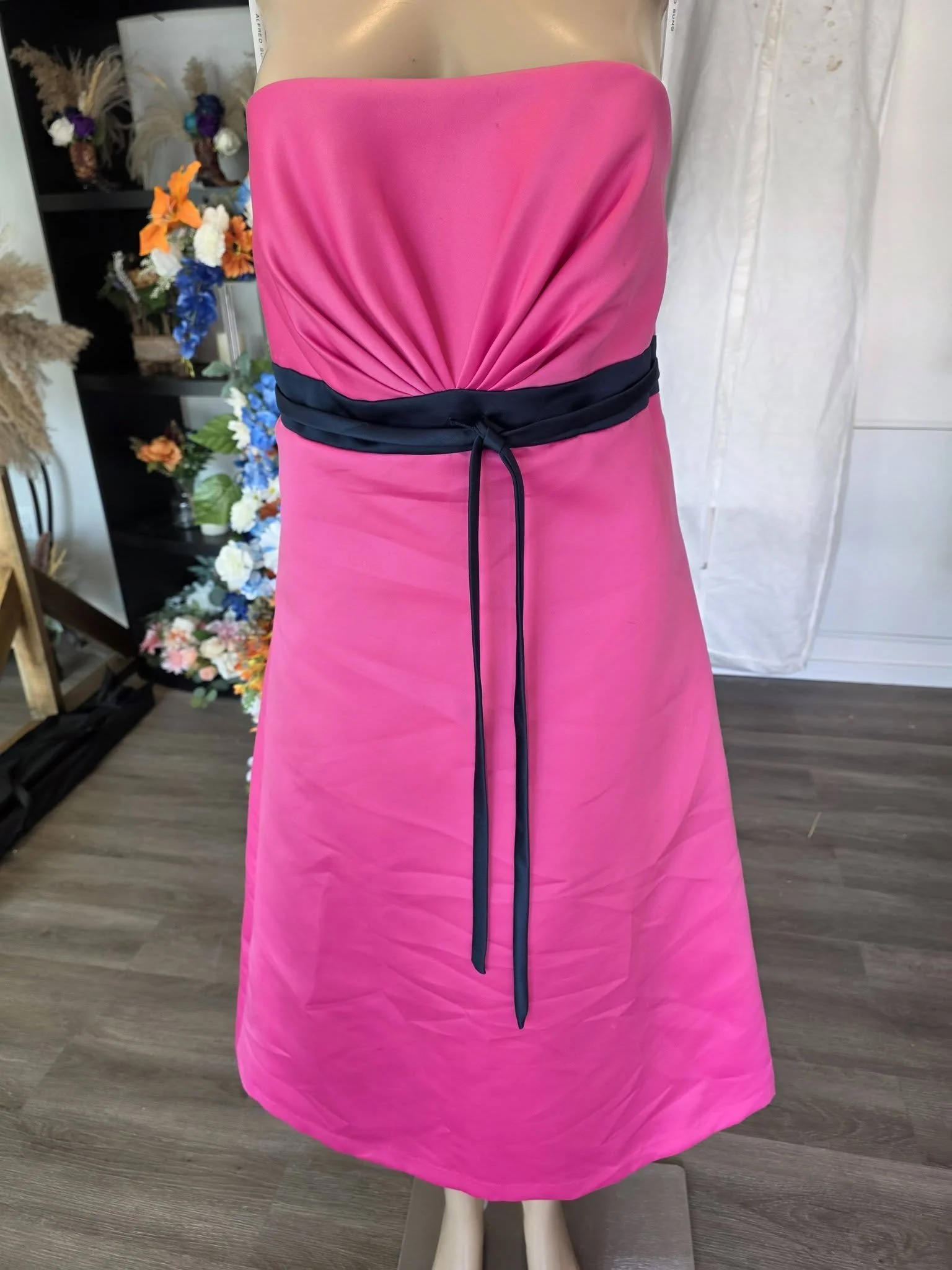 Pink Alfred Sung Prom Dress