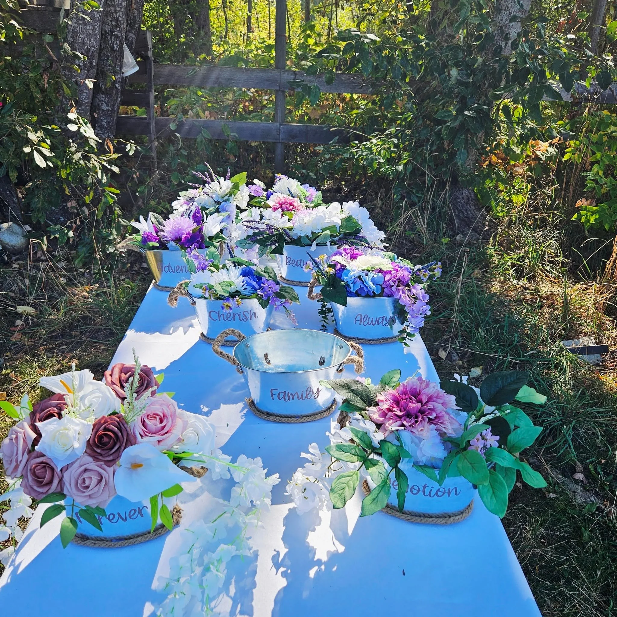 Decorative Floral Buckets