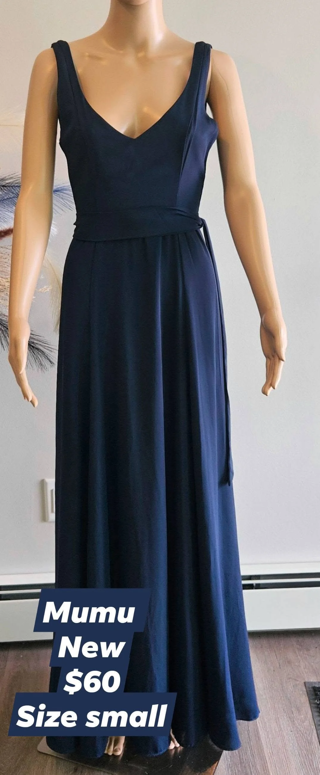 Mumu Navy Blue Bridesmaid Dress