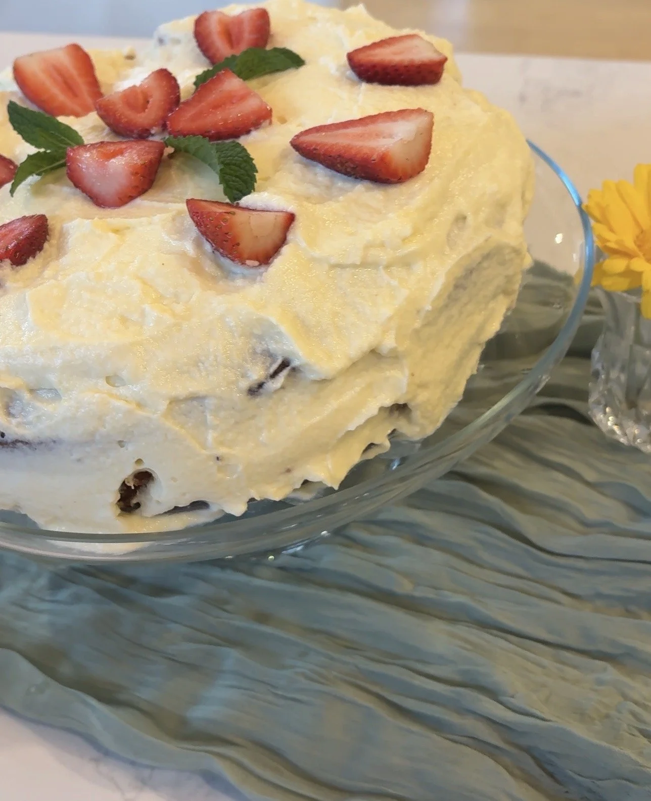 Strawberry and Vanilla Sponge Cake