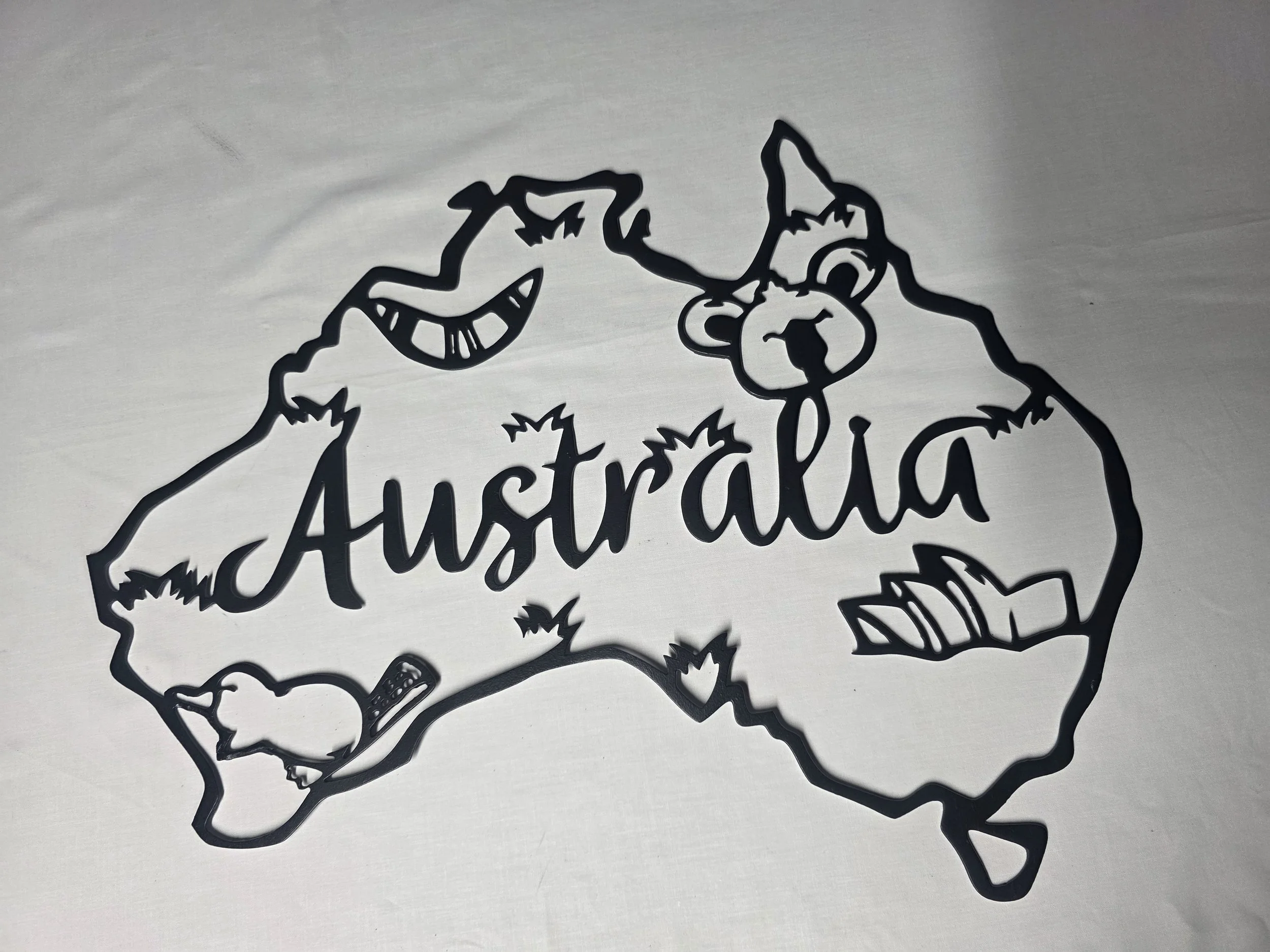 Australian Wildlife Steel Sign Koala