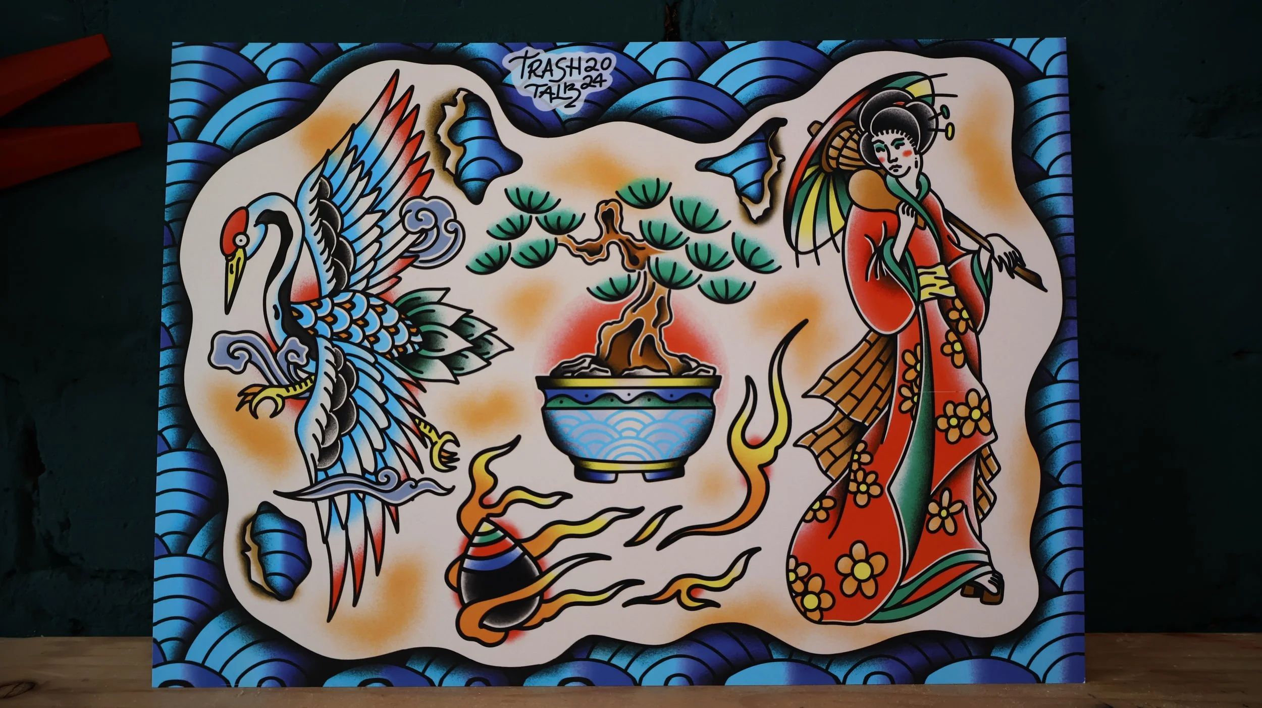 Japanese Style Flash Print
