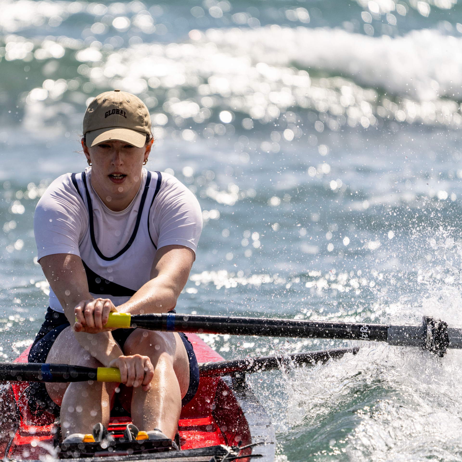 Eva Barrellon-Kendall beach sprints rower